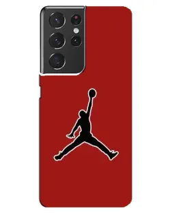 Чехол для Samsung Galaxy S21 ultra с картинкой «Jordan Red Back»