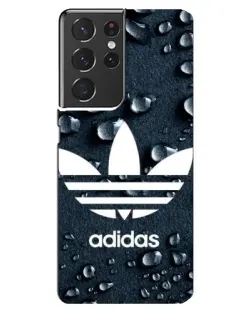 Чохол для Samsung Galaxy S21 ultra з картинкою «Adidas Trefoil Blue»