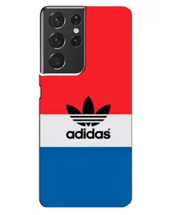 Чехол для Samsung Galaxy S21 ultra с картинкой «Ретро блоки Adidas»