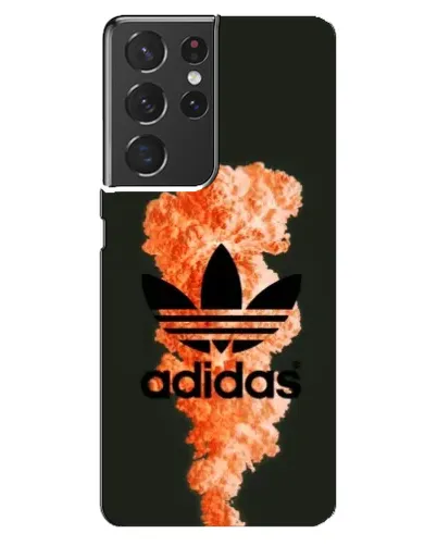 Чехол для Samsung Galaxy S21 ultra с картинкой «Оранжевый дым Adidas» Чехол для Samsung Galaxy S21 ultra с картинкой «Оранжевый дым Adidas»