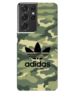 Чехол для Samsung Galaxy S21 ultra с картинкой «Милитари стиль Adidas»