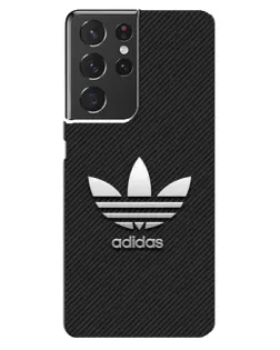 Чехол для Samsung Galaxy S21 ultra с картинкой «Adidas Карбоновая текстура»