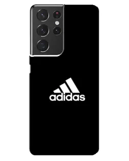 Чехол для Samsung Galaxy S21 ultra с картинкой «Черная классика Adidas»
