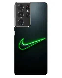 Чохол для Samsung Galaxy S21 ultra з картинкою «Неоновий контур Nike» Чохол для Samsung Galaxy S21 ultra з картинкою «Неоновий контур Nike»