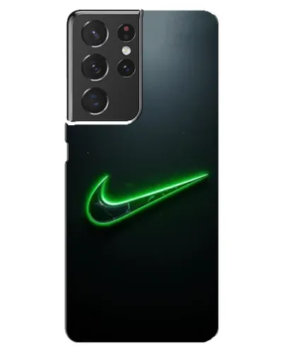 Чехол для Samsung Galaxy S21 ultra с картинкой «Неоновый контур Nike»