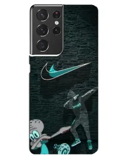 Чохол для Samsung Galaxy S21 ultra з картинкою «Спортивний арт Nike»