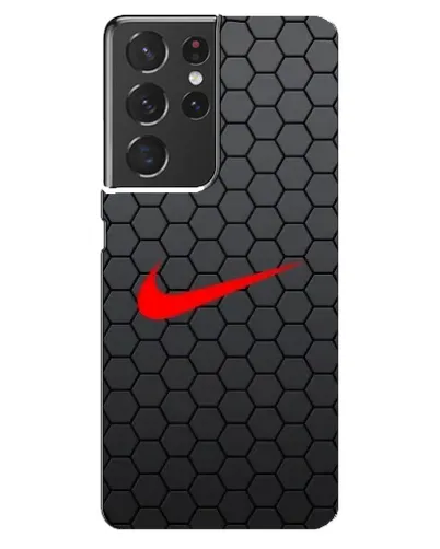Чехол для Samsung Galaxy S21 ultra с картинкой «Nike — карбоновая сетка»