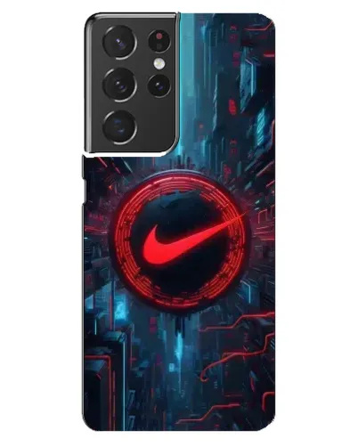 Чехол для Samsung Galaxy S21 ultra с картинкой «Техногенный стиль Nike»