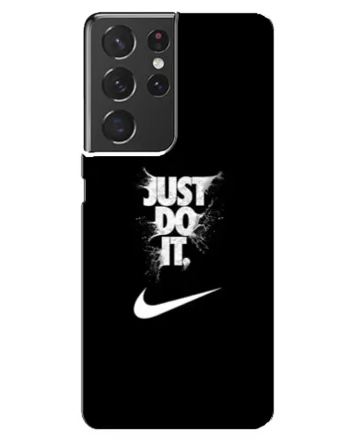 Чехол для Samsung Galaxy S21 ultra с картинкой «Текстовый принт Nike»