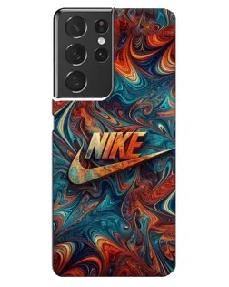 Чехол для Samsung Galaxy S21 ultra с картинкой «Nike в абстракции»