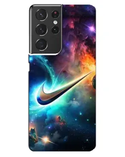 Чехол для Samsung Galaxy S21 ultra с картинкой «Космический Nike Swoosh»