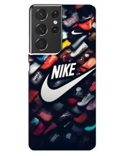 Чехол для Samsung Galaxy S21 ultra с картинкой «Коллекция кроссовок Nike»