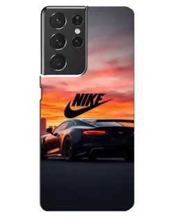 Чехол для Samsung Galaxy S21 ultra с картинкой «Nike и суперкар»