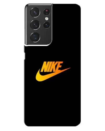 Чехол для Samsung Galaxy S21 ultra с картинкой «Золотой логотип Nike»
