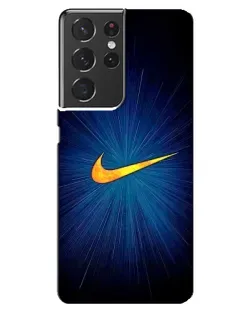Чехол для Samsung Galaxy S21 ultra с картинкой «Синий пульс Nike»