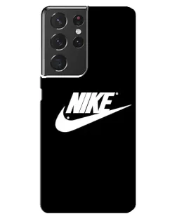 Чехол для Samsung Galaxy S21 ultra с картинкой «Мазки краски Nike»