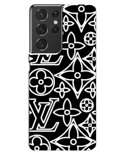 Чехол для Samsung Galaxy S21 ultra с картинкой «Черно-белый узор LV»