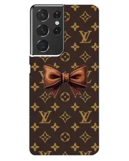 Чехол для Samsung Galaxy S21 ultra с картинкой «LV с бантом»