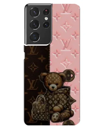 Чехол для Samsung Galaxy S21 ultra с картинкой «Мишка в стиле LV»