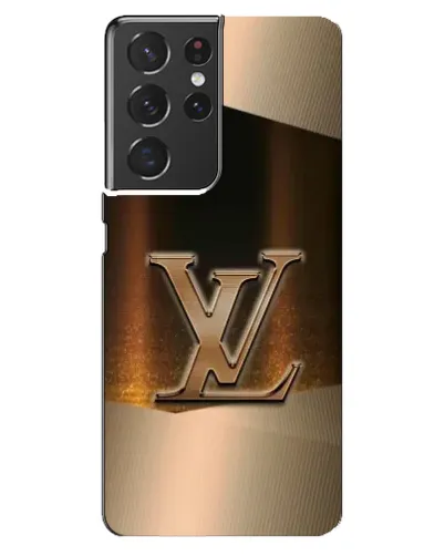 Чехол для Samsung Galaxy S21 ultra с картинкой «LV — золотое сияние»