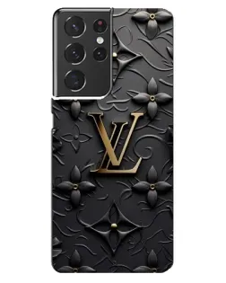 Чехол для Samsung Galaxy S21 ultra с картинкой «Кожаная текстура LV»