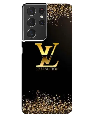 Чехол для Samsung Galaxy S21 ultra с картинкой «LV — золотые искры»
