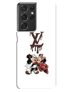 Чехол для Samsung Galaxy S21 ultra с картинкой «LV и Микки Маус»