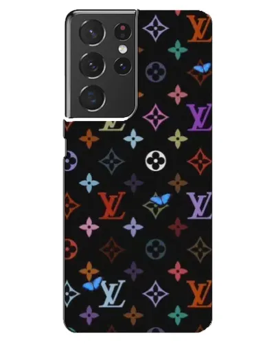 Чехол для Samsung Galaxy S21 ultra с картинкой «Цветная монограмма LV»