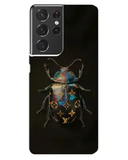 Чехол для Samsung Galaxy S21 ultra с картинкой «LV — мраморный принт»
