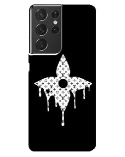 Чехол для Samsung Galaxy S21 ultra с картинкой «Цветочная монограмма»