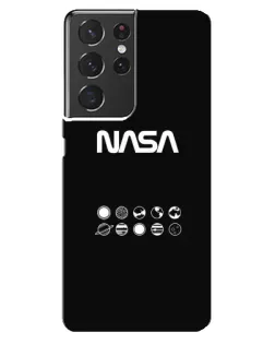 Чехол для Samsung Galaxy S21 ultra с картинкой «NASA — технический принт»