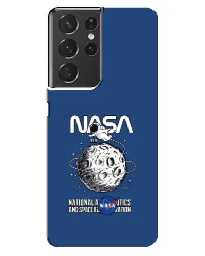 Чехол для Samsung Galaxy S21 ultra с картинкой «NASA — лунная миссия»