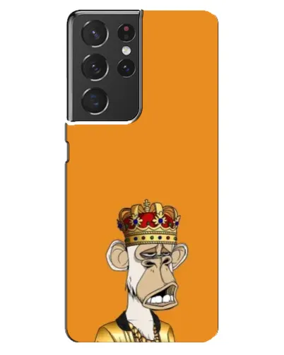 Чехол для Samsung Galaxy S21 ultra с картинкой «Золотая обезьяна Bored Ape» Чехол для Samsung Galaxy S21 ultra с картинкой «Золотая обезьяна Bored Ape»