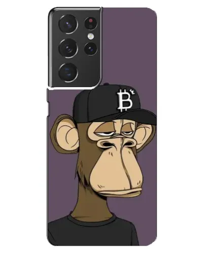 Чехол для Samsung Galaxy S21 ultra с картинкой «Bored Ape в кепке» Чехол для Samsung Galaxy S21 ultra с картинкой «Bored Ape в кепке»