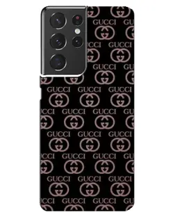Чохол для Samsung Galaxy S21 ultra з картинкою «Класична монограма Gucci»