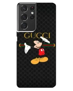 Чохол для Samsung Galaxy S21 ultra з картинкою «Міккі Маус Gucci»