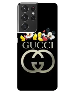 Чохол для Samsung Galaxy S21 ultra з картинкою «Gucci — герої Disney»