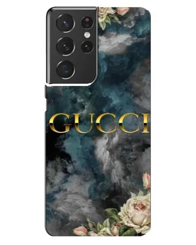 Чохол для Samsung Galaxy S21 ultra з картинкою «Абстрактні квіти Gucci»
