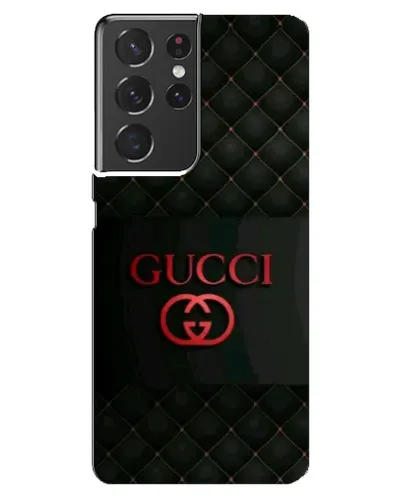 Чохол для Samsung Galaxy S21 ultra з картинкою «Gucci — стьобаний чорний»
