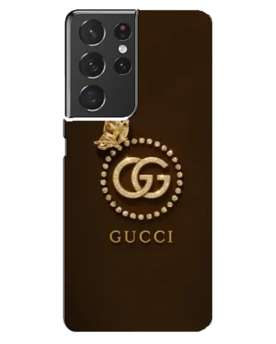 Чохол для Samsung Galaxy S21 ultra з картинкою «Gucci — золотий метелик»