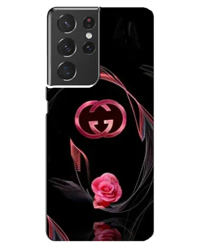 Чохол для Samsung Galaxy S21 ultra з картинкою «Gucci — неонова троянда»