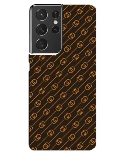 Чохол для Samsung Galaxy S21 ultra з картинкою «Gucci — золоті діагоналі»