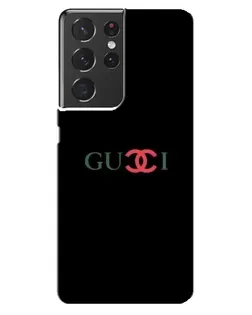 Чохол для Samsung Galaxy S21 ultra з картинкою «Gucci — червоний градієнт»
