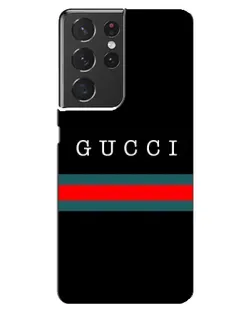 Чохол для Samsung Galaxy S21 ultra з картинкою «Gucci — червоний пояс»