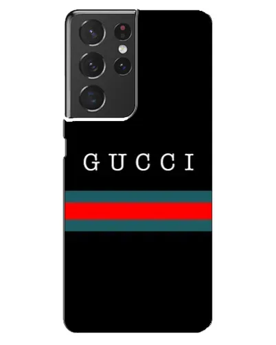 Чохол для Samsung Galaxy S21 ultra з картинкою «Gucci — червоний пояс»