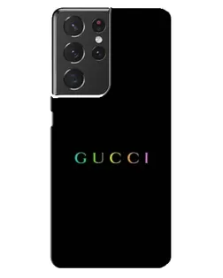 Чехол для Samsung Galaxy S21 ultra с картинкой «Gucci — неоновый минимализм»