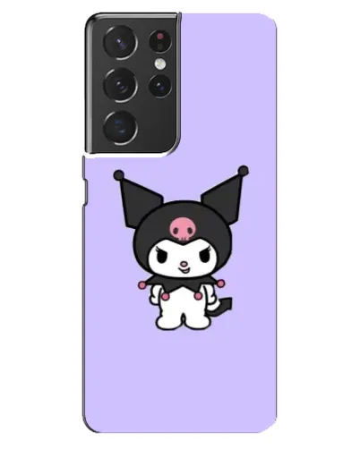 Чехол для Samsung Galaxy S21 ultra с картинкой «Kuromi — нежный фиолетовый»