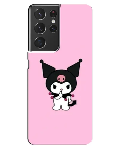 Чехол для Samsung Galaxy S21 ultra с картинкой «Kuromi — розовая нежность»