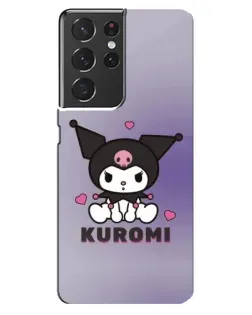 Чехол для Samsung Galaxy S21 ultra с картинкой «Kuromi — фиолетовый арт» Чехол для Samsung Galaxy S21 ultra с картинкой «Kuromi — фиолетовый арт»