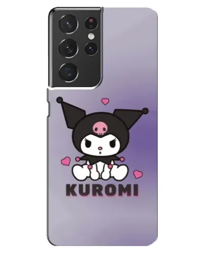 Чехол для Samsung Galaxy S21 ultra с картинкой «Kuromi — фиолетовый арт»